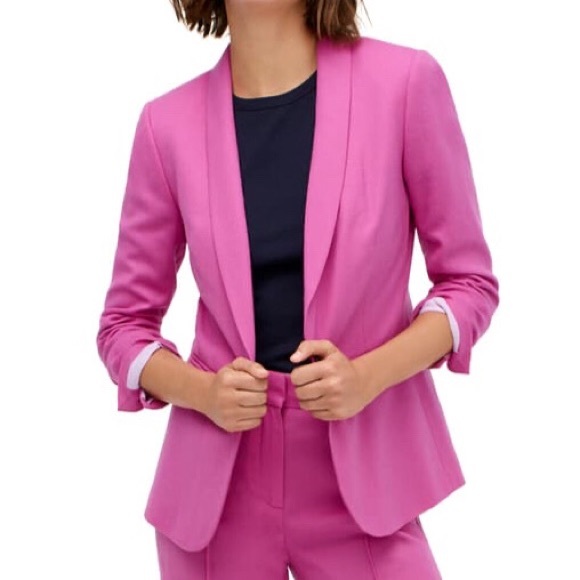 J. Crew Jackets & Blazers - J Crew Parke Wool Blazer Jacket Fuchsia Pink 20